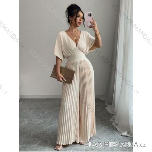 Long elegant short sleeve women's overall (XS/S/M ONE SIZE) ITALIAN FASHION IMM25m41737