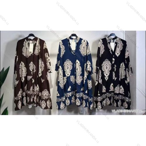 Women's Elegant Belt Long Sleeve Dress (S/M ONE SIZE) ITALIAN FASHION IMM23UN6139