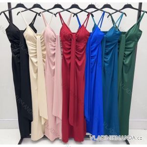 Women's Elegant Belt Long Sleeve Dress (S/M ONE SIZE) ITALIAN FASHION IMM23UN6139