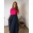 Women's long skirt (48/50 ONE SIZE) ITALIAN FASHION IM424423 48/50 modrá petrolejová
