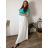 Women's 3/4 long sleeve shirt dress (XS/S/M ONE SIZE) ITALIAN FASHION IMD25030 54/56/58 white