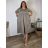 Women's Oversized Knitted Long Sleeve Sweater (S/M ONE SIZE) ITALIAN FASHION IMSN2416125