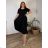 Women's Oversized Knitted Long Sleeve Sweater (S/M ONE SIZE) ITALIAN FASHION IMSN2416125