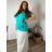 Classic short sleeve dress women (uni s-l) ITALIAN MODA IMC20206 -   black -   2XL/3XL