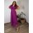 Dress Long Elegant Party Short Sleeve Women's Plus Size (2XL-4XL) ITALIAN FASHION IMPSH233589V black 50/52