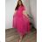 Dress Long Elegant Party Short Sleeve Women's Plus Size (2XL-4XL) ITALIAN FASHION IMPSH233589V black 50/52