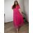 Dress Long Elegant Party Short Sleeve Women's Plus Size (2XL-4XL) ITALIAN FASHION IMPSH233589V black 50/52