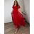 Dress Long Elegant Party Short Sleeve Women's Plus Size (2XL-4XL) ITALIAN FASHION IMPSH233589V black 50/52