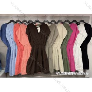 Women's short sleeve summer casual dress (S/M/L ONE SIZE) ITALIAN FASHION IMWGB25022