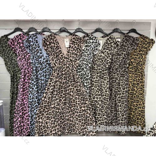 Women's short sleeve summer casual dress (S/M/L ONE SIZE) ITALIAN FASHION IMWGB25022