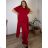 Elegant trousers with belt for women (S/M/L ONE SIZE) ITALIAN FASHION IM425057 50/52/54 green khaki
