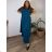 Elegant trousers with belt for women (S/M/L ONE SIZE) ITALIAN FASHION IM425057 50/52/54 green khaki