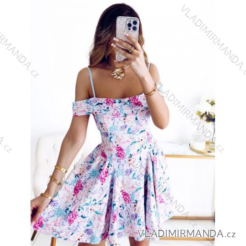 Šaty elegantní košilové dlouhý rukáv dámské (S/M ONE SIZE) ITALSKÁ MÓDA IMWY21734