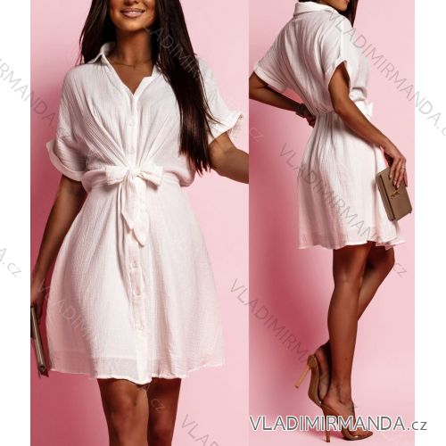 Long casual short sleeve women's dress, oversized (42/44/46 ONE SIZE) ITALIAN FASHION IMD2525370