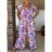 Long Jumpsuit with Pendant 3/4 Long Sleeve Women's Plus Size (50-58) ITALIAN FASHION IMWEC24016