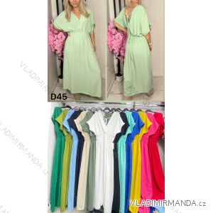 Women's short sleeve summer casual dress (S/M/L ONE SIZE) ITALIAN FASHION IMWGB25022