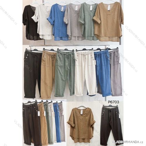 Women's short sleeve summer casual dress (S/M/L ONE SIZE) ITALIAN FASHION IMWGB25022