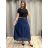 Women's Oversized Knitted Long Sleeve Sweater (S/M ONE SIZE) ITALIAN FASHION IMSN2416125 S / M / L dark blue