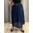 Women's Oversized Knitted Long Sleeve Sweater (S/M ONE SIZE) ITALIAN FASHION IMSN2416125 S / M / L dark blue