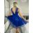 Women's Strapless Short Party Dress (S/M ONE SIZE) ITALIAN FASHION IMPSH23C662 black S/M/L