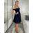 Women's Strapless Short Party Dress (S/M ONE SIZE) ITALIAN FASHION IMPSH23C662 black S/M/L