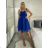 Women's Strapless Short Party Dress (S/M ONE SIZE) ITALIAN FASHION IMPSH23C662 black S/M/L