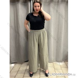 Elegant trousers with belt for women (S/M/L ONE SIZE) ITALIAN FASHION IM425057