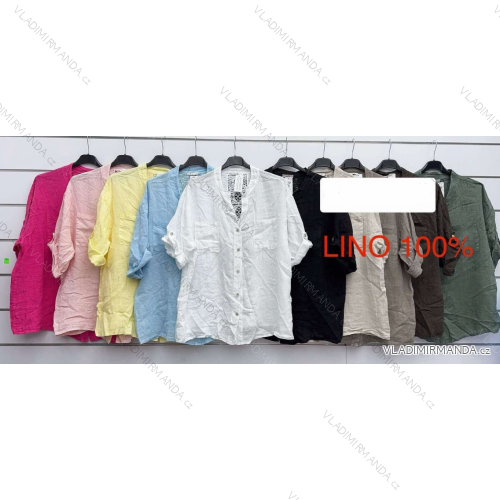 Women's short sleeve summer casual dress (S/M/L ONE SIZE) ITALIAN FASHION IMWGB25022