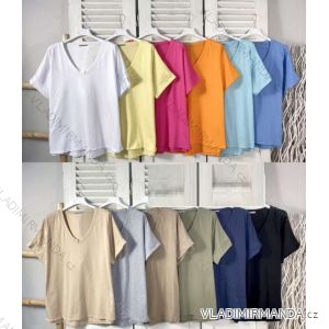 Women's short sleeve summer casual dress (S/M/L ONE SIZE) ITALIAN FASHION IMWGB25022