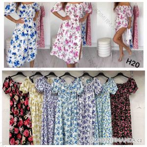Women's short sleeve summer casual dress (S/M/L ONE SIZE) ITALIAN FASHION IMWGB25022