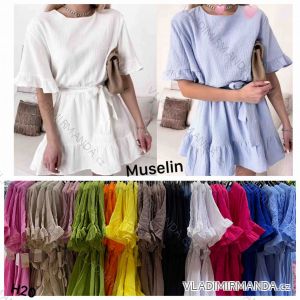 Women's short sleeve summer casual dress (S/M/L ONE SIZE) ITALIAN FASHION IMWGB25022