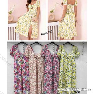 Women's short sleeve summer casual dress (S/M/L ONE SIZE) ITALIAN FASHION IMWGB25022