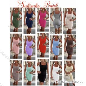 Women's short sleeve summer casual dress (S/M/L ONE SIZE) ITALIAN FASHION IMWGB25022