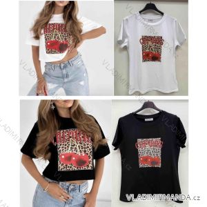 Women's short sleeve summer casual dress (S/M/L ONE SIZE) ITALIAN FASHION IMWGB25022