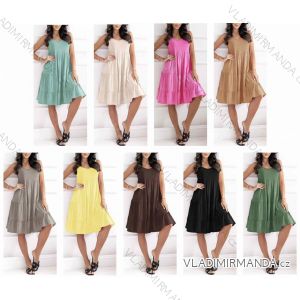 Women's short sleeve summer casual dress (S/M/L ONE SIZE) ITALIAN FASHION IMWGB25022