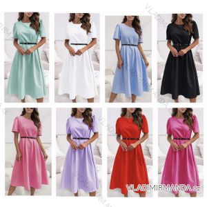 Women's short sleeve summer casual dress (S/M/L ONE SIZE) ITALIAN FASHION IMWGB25022