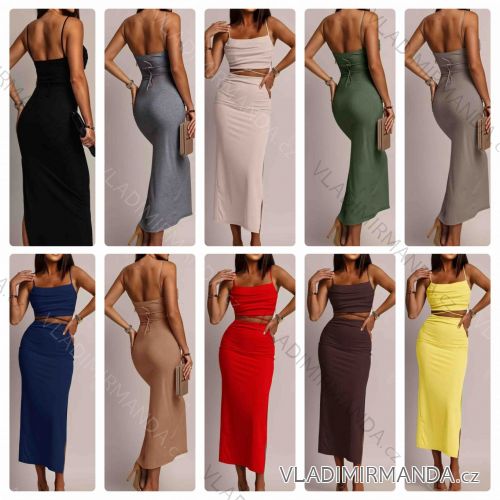 Women's short sleeve summer casual dress (S/M/L ONE SIZE) ITALIAN FASHION IMWGB25022