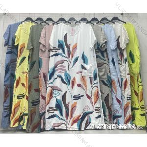 Women's short sleeve summer casual dress (S/M/L ONE SIZE) ITALIAN FASHION IMWGB25022