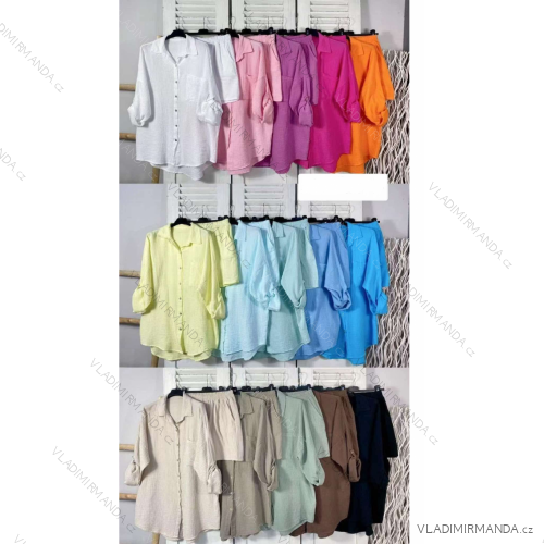 Women's short sleeve summer casual dress (S/M/L ONE SIZE) ITALIAN FASHION IMWGB25022