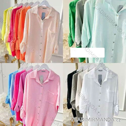 Women's short sleeve summer casual dress (S/M/L ONE SIZE) ITALIAN FASHION IMWGB25022