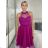 Elegant formal dress with straps for women (S / M ONE SIZE) ITALIAN FASHION IM321576