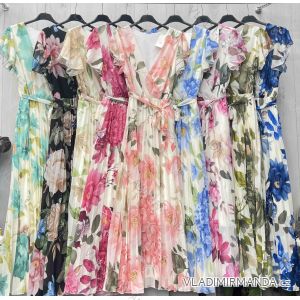 Women's short sleeve summer casual dress (S/M/L ONE SIZE) ITALIAN FASHION IMWGB25022