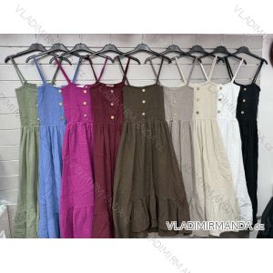 Women's short sleeve summer casual dress (S/M/L ONE SIZE) ITALIAN FASHION IMWGB25022