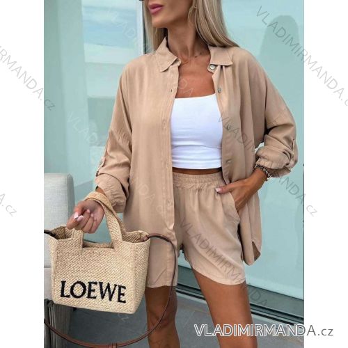 Šaty elegantní krátké dlouhý rukáv dámské (S/M ONE SIZE) ITALSKÁ MÓDA IMWC217235