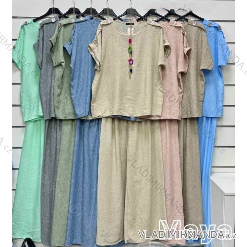 Women's Long Chiffon Short Sleeve Dress (S/M ONE SIZE) ITALIAN FASHION IMWGS231048