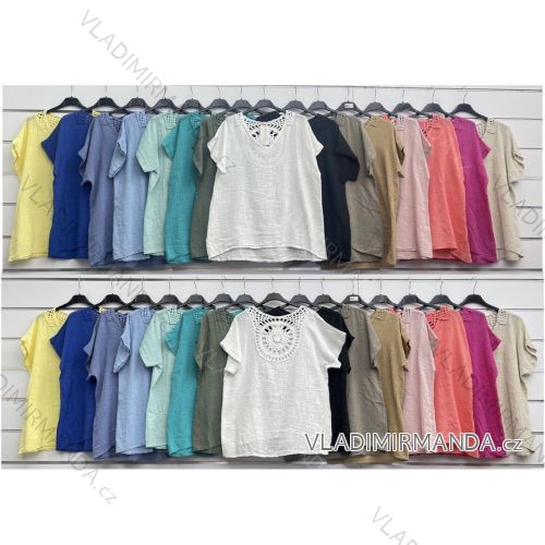 Women's short sleeve T-shirt oversized (42/44/46 ONE SIZE) ITALIAN FASHION IMWCL251046