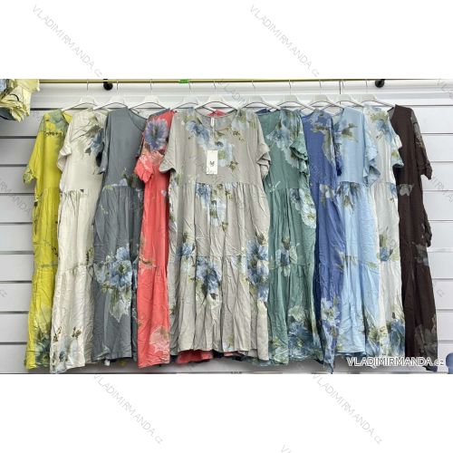 Women's long sleeve cotton tunic (S/M/L ONE SIZE) ITALIAN FASHION IMWCP25041