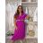Women's 3/4 long sleeve shirt dress (XS/S/M ONE SIZE) ITALIAN FASHION IMD25030