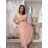Women's 3/4 long sleeve shirt dress (XS/S/M ONE SIZE) ITALIAN FASHION IMD25030