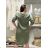 Short Sleeve Shirt Dress women (uni L-2XL) ITALIAN MODA IMS20002 modrá petrolejová 